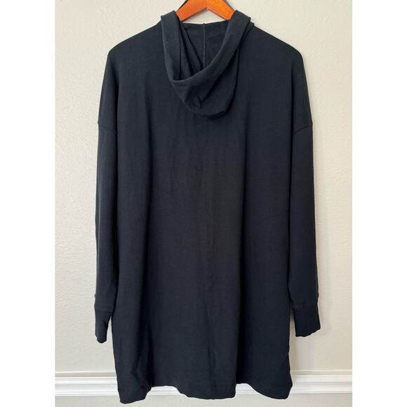 Kinesis Black Long Sleeve Long Line Open Front Hoodie NWT - Picture 6 of 6